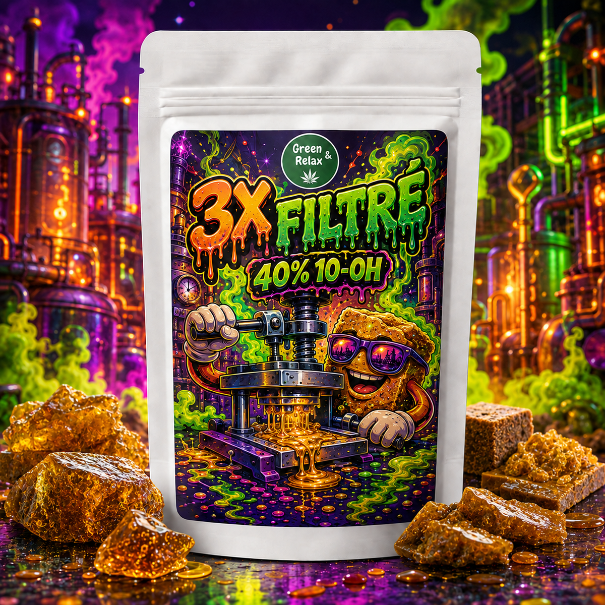 Résine 3X Filtrée 40 % 10-OH-HHC