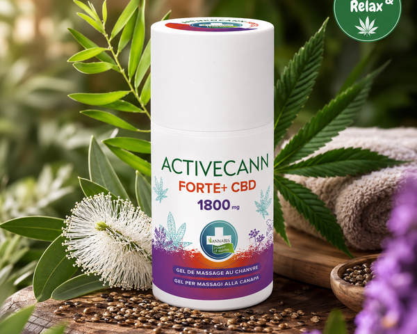 ACTIVECANN Forte+  Gel de massage 1800 mg de CBD
