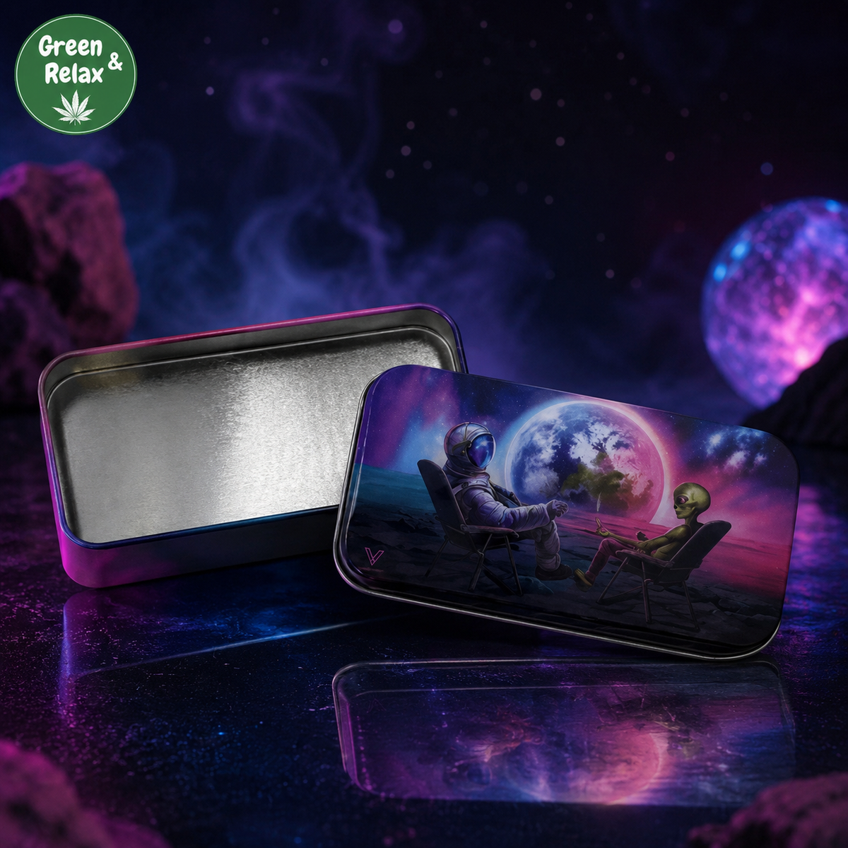 Boîte de Rangement Astronaute & Alien – Cosmic Chill