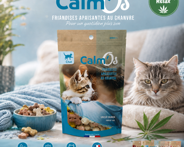 calm'os Friandise au chanvre pour chat 100g