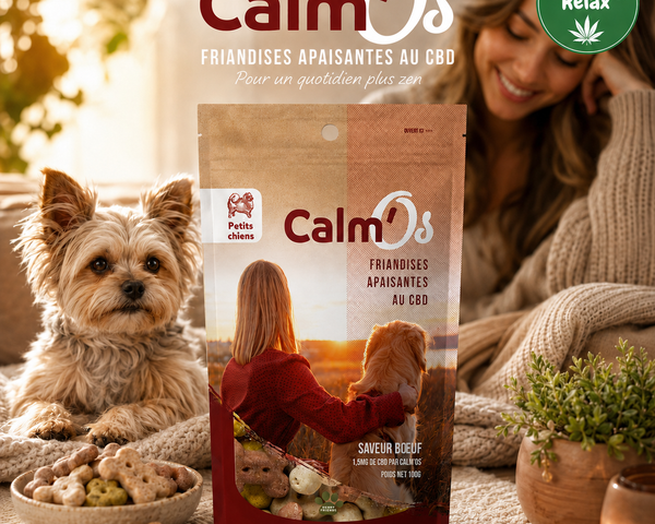 Calm'os Friandise au chanvre pour petit chien