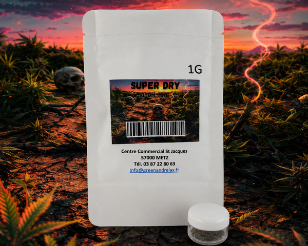 Résine Récréative - SUPER DRY 30% 10‑OH - Boutique CBD Metz