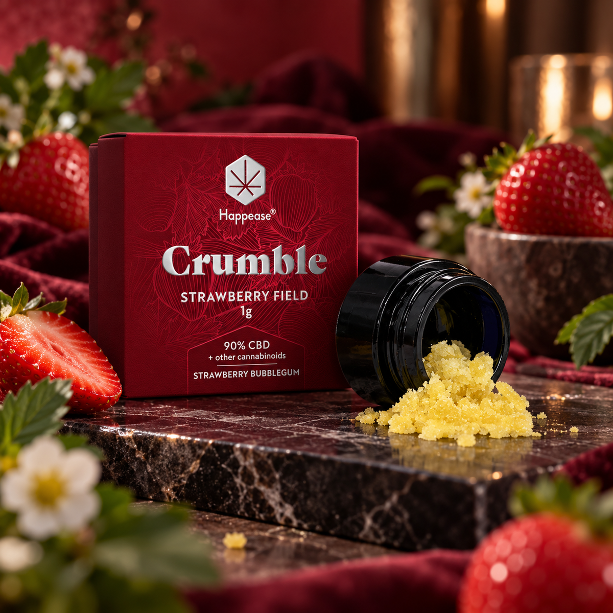 Crumble Strawberry Field 1g 90% CBD