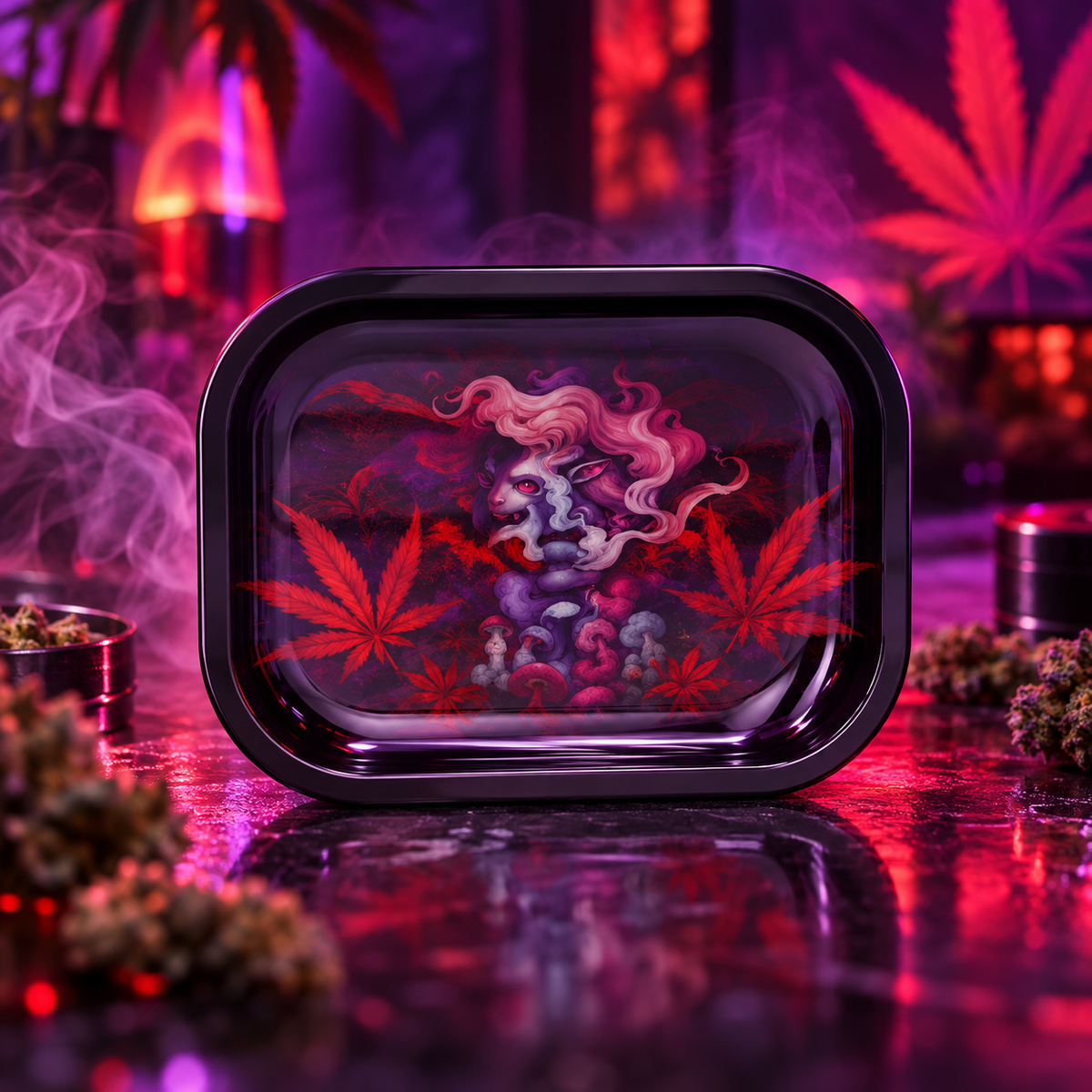 Petit Plateau Fumeur - Jass Smoking Girl