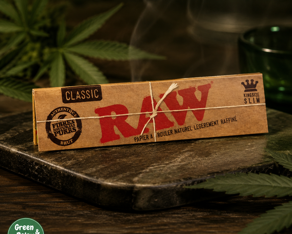Feuilles à rouler RAW Classic King Size Slim – Papier Naturel Non Blanchi