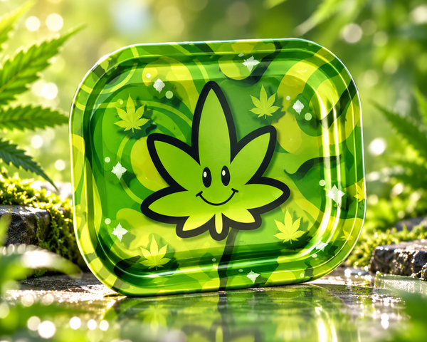 Petit Plateau Fumeur - Fire-Flow Happy Leaf
