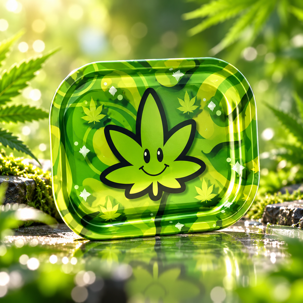 Petit Plateau Fumeur - Fire-Flow Happy Leaf