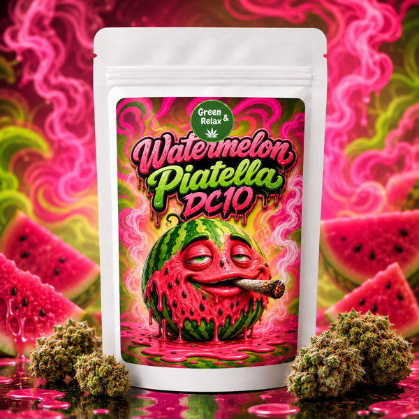 Résine CBD Watermelon Piatella DC10 aux arômes de pastèque