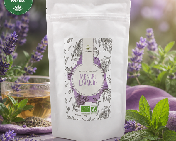 Infusions & Thés Bio Pop CBD – Menthe & Lavande