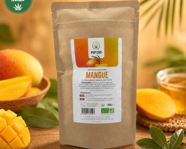 Infusions & Thés Bio Pop CBD – Saveur Mangue