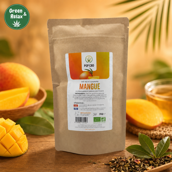 Infusions & Thés Bio Pop CBD – Saveur Mangue