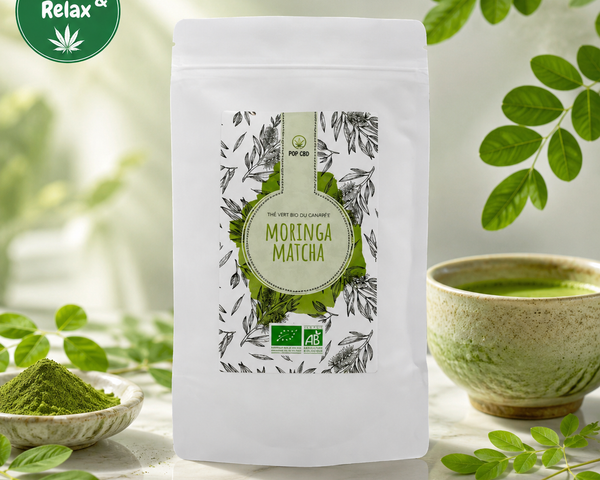 Infusions & Thés Bio Pop CBD – Moringa & Matcha
