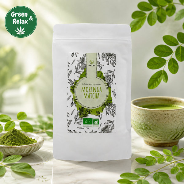 Infusions & Thés Bio Pop CBD – Moringa & Matcha