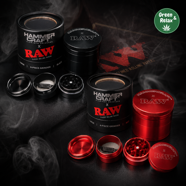 Grinder Hammer Craft x RAW – Aluminium 4 Parties