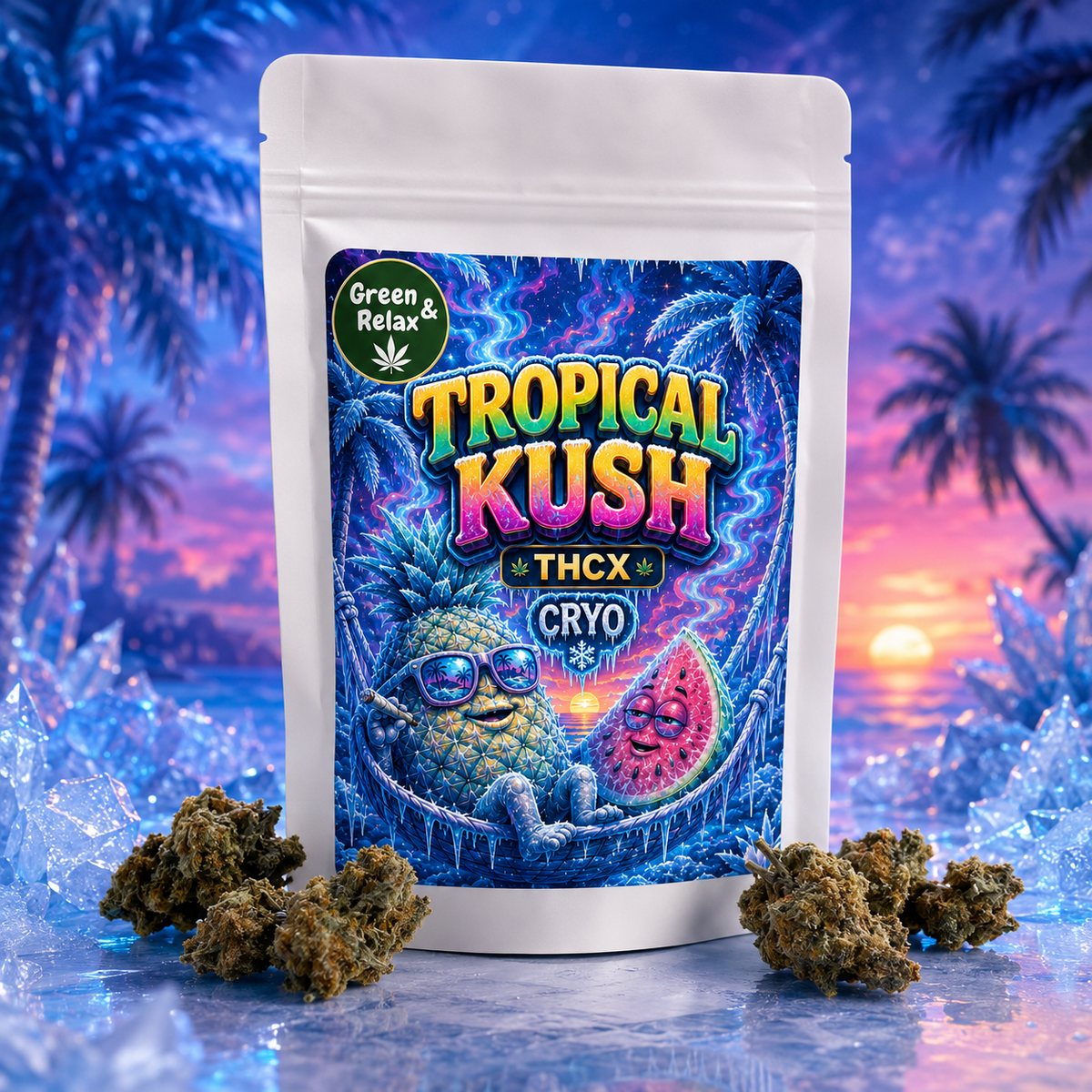 Fleurs CBD Récréative TROPICAL KUSH CRYO THCX