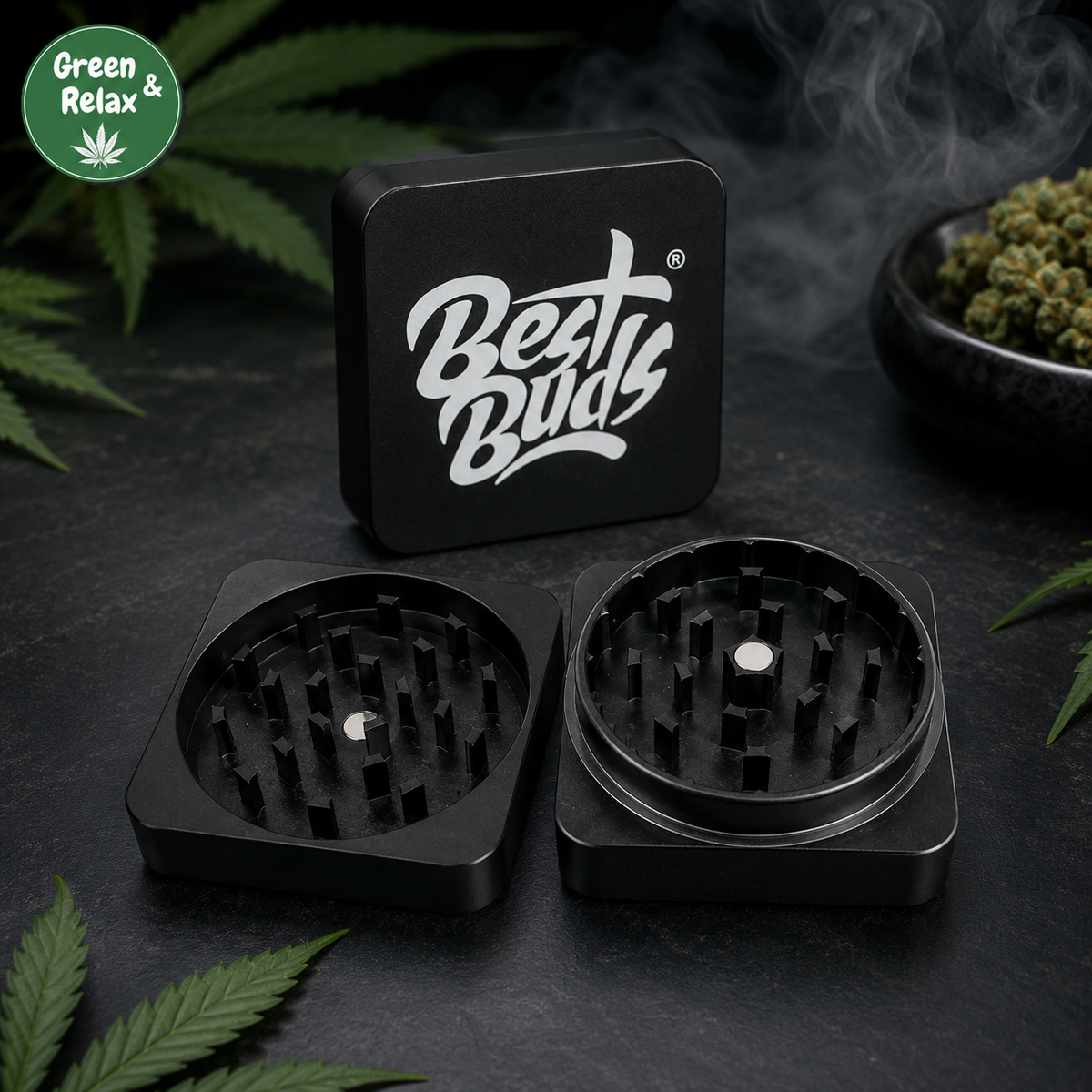 Grinder Best Buds – Métal 2 Parties