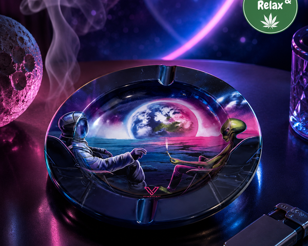 Cendrier Alien & Astronaute