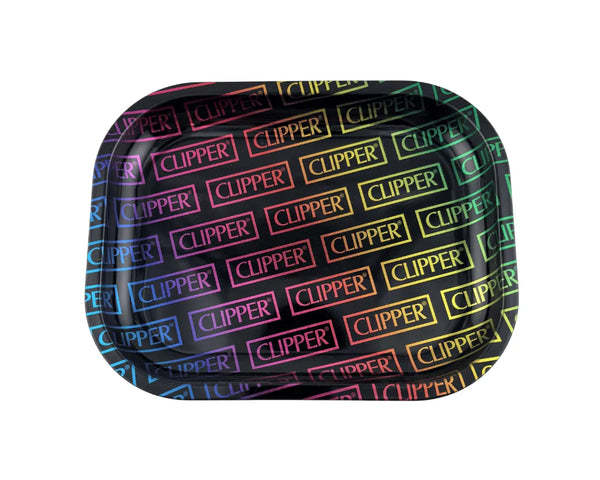 Plateau fumeur Clipper au design multicolore en format rectangulaire pour accessoires CBD à Metz