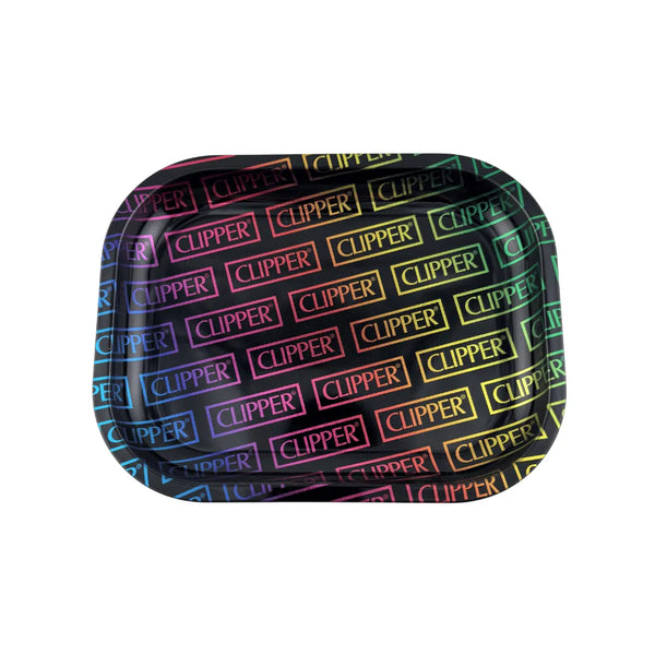 Plateau fumeur Clipper au design multicolore en format rectangulaire pour accessoires CBD à Metz
