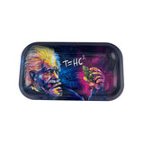 Plateau fumeur V‑Syndicate motif Einstein psychédélique en format rectangulaire pour accessoires CBD à Metz