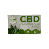 Chewing‑gum CBD MediCBD saveur menthe en étui 17 mg pour une pause fraîche à Metz