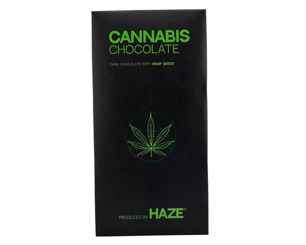 Tablette de chocolat noir Haze au chanvre avec graines pour une dégustation gourmande à Metz
