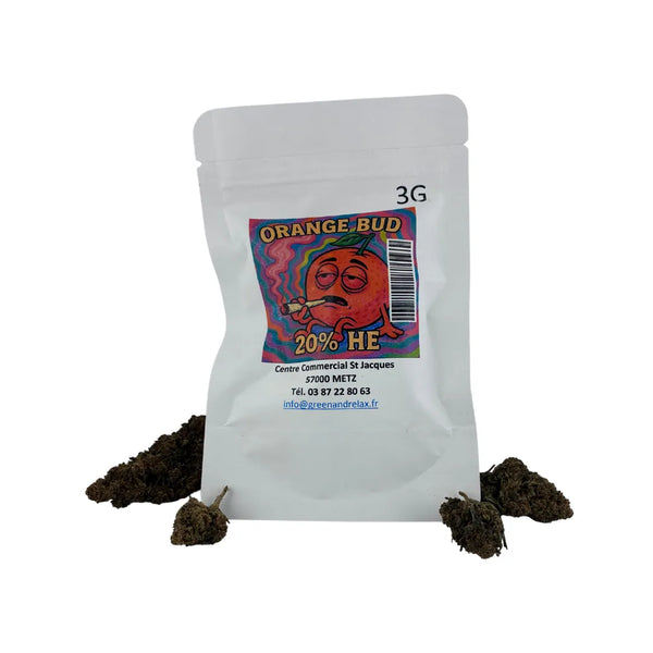 Fleurs CBD Récréative - ORANGE BUD - 20% HE - Boutique CBD Metz