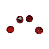 Grinder Hammer Craft x RAW rouge démonté montrant les quatre parties en aluminium avec tamis intégré et réservoir, pour accessoires CBD à Metz
