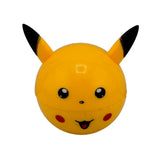Grinder rond jaune style Pikachu avec oreilles noires et visage cartoon, modèle 2 parties aimantées, idéal pour accessoires CBD à Metz
