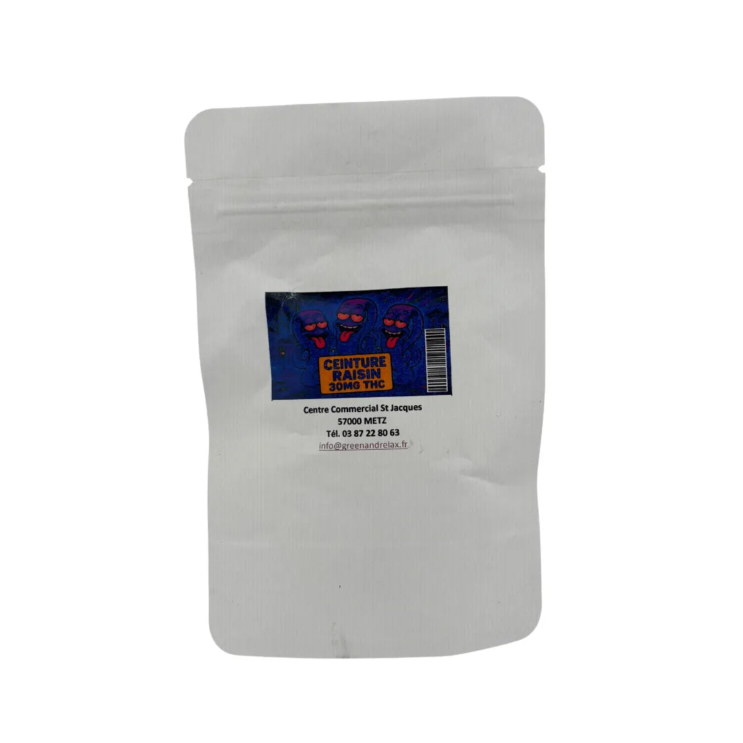 Gummies Green & Relax ceinture raisin en sachet 30 mg pour une pause fruitée à Metz