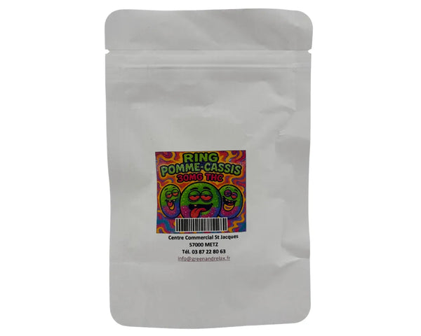 Gummies Ring Green & Relax saveur pomme cassis en sachet pour une pause fruitée à Metz