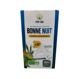 Infusion bio au chanvre Pop CBD Bonne Nuit en sachets pyramidaux pour une soirée détente à Metz