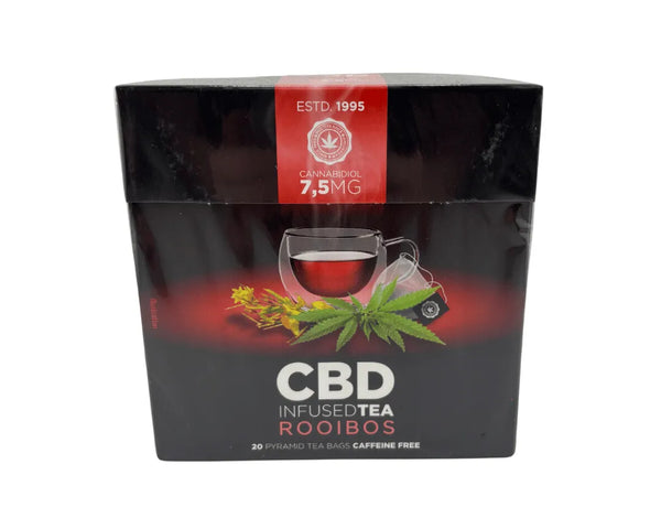 Thé CBD rooibos en sachets pyramidaux pour une dégustation relaxante à Metz